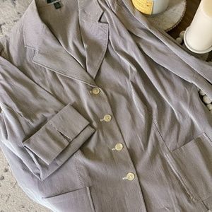 Ralph Lauren Womens Stripped Blazer/Jacket